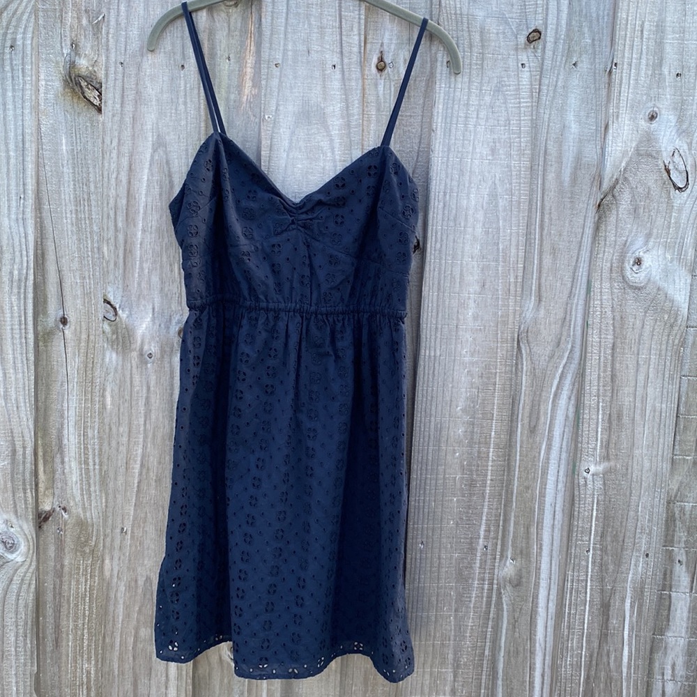 J Crew Dress-size Med. Navy blue